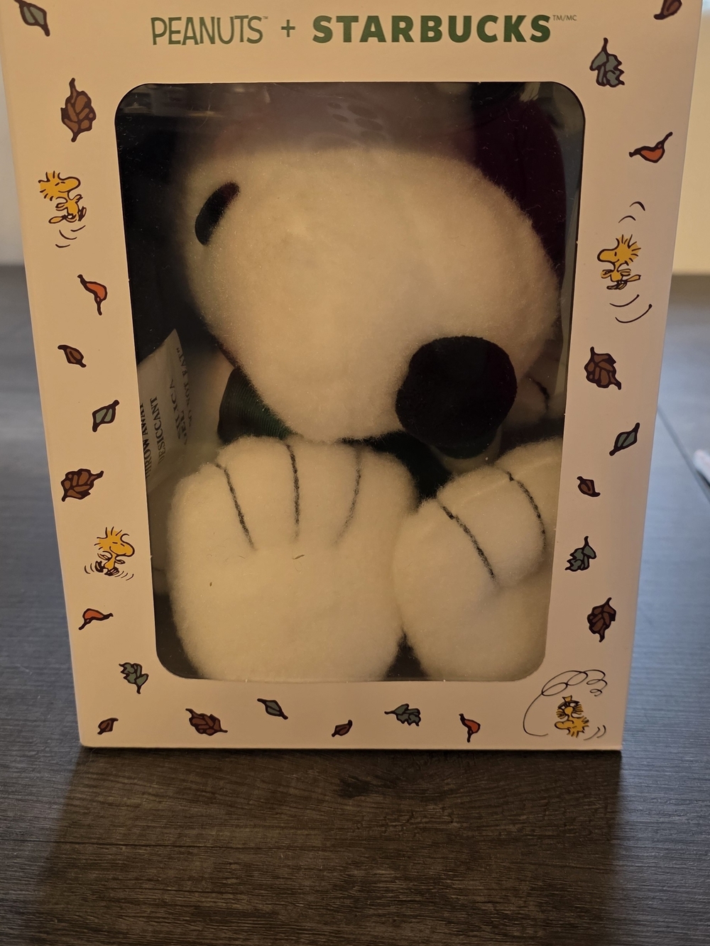 Starbucks Peanuts Snoopy Plush - White and Black